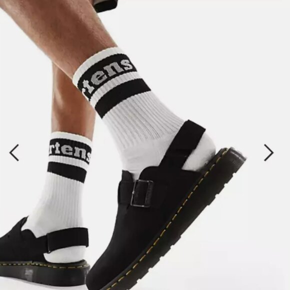 Dr. Martens JORGE II Black SUEDE SLINGBACK MULES MSRP$170 Wellmade & Versatile - Picture 15 of 16